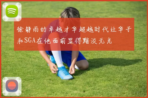 徐静雨的卓越才华超越时代让华子和SGA在他面前显得黯淡无光